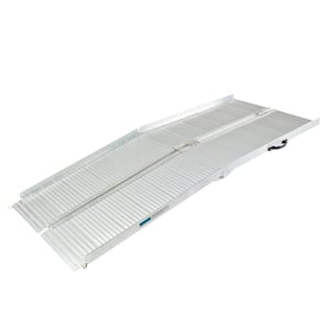 6 ft. Portable Aluminum Folding Ramp Suitable Compatible with Wheelchair Mobile Scooters Steps Home Stairs Doorways