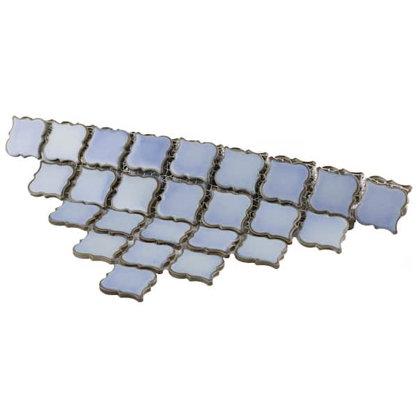 Merola Tile Hudson Tangier Frost Blue 12-3/8 in. x 12-1/2 in