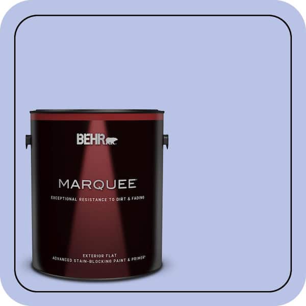 BEHR MARQUEE 1 gal. #P540-3 Canterbury Bells Flat Exterior Paint & Primer