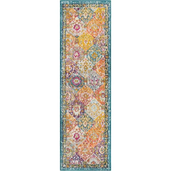 Unique Loom Penrose Blake Multi 2' 0 x 7' 1 Area Rug