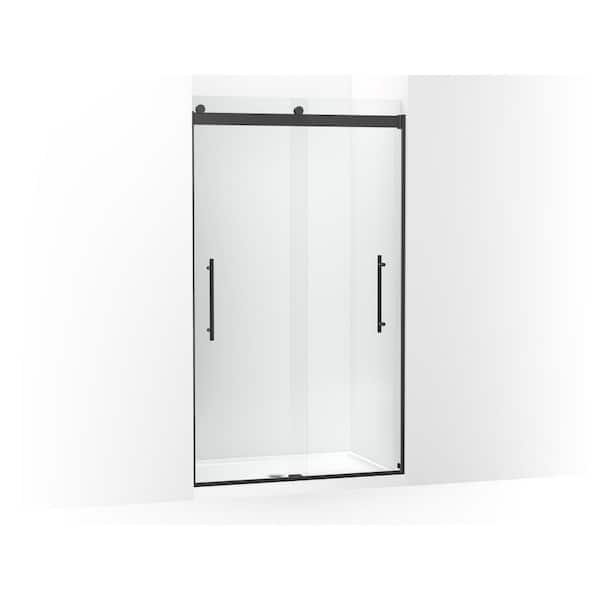 KOHLER Levity Plus 45-48 in. W x 82 in. H Sliding Frameless Shower Door  with 3/8 in. Thick Crystal Clear Glass