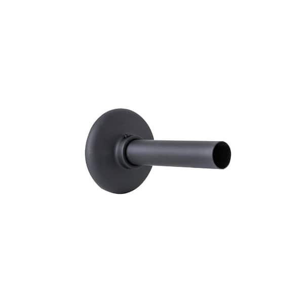 1/2 in. NOM Copper Cover Tube and 3/8 in. IPS (. 680 I. D. ) Shallow Escutcheon in Matte Black