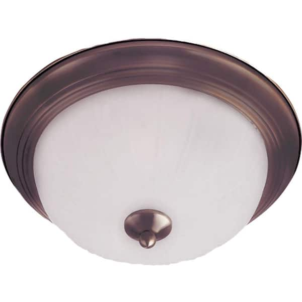 Maxim Lighting Essentials 1-Light Oil-Rubbed Bronze Flush Mount