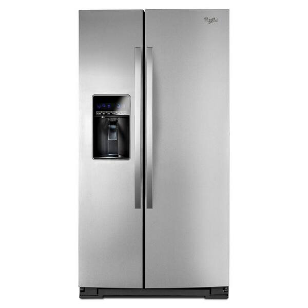 Whirlpool 26.5 cu. ft. Side by Side Refrigerator in Monochromatic Satina Steel-DISCONTINUED