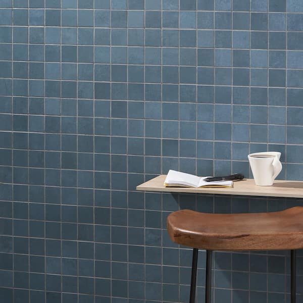 Forge Indigo 11.81 in. x 11.81 in. Matte Porcelain Floor and Wall Mosaic Tile (0.96 sq. ft./Each)