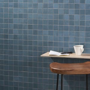 Forge Indigo 11.81 in. x 11.81 in. Matte Porcelain Floor and Wall Mosaic Tile (0.96 sq. ft./Each)