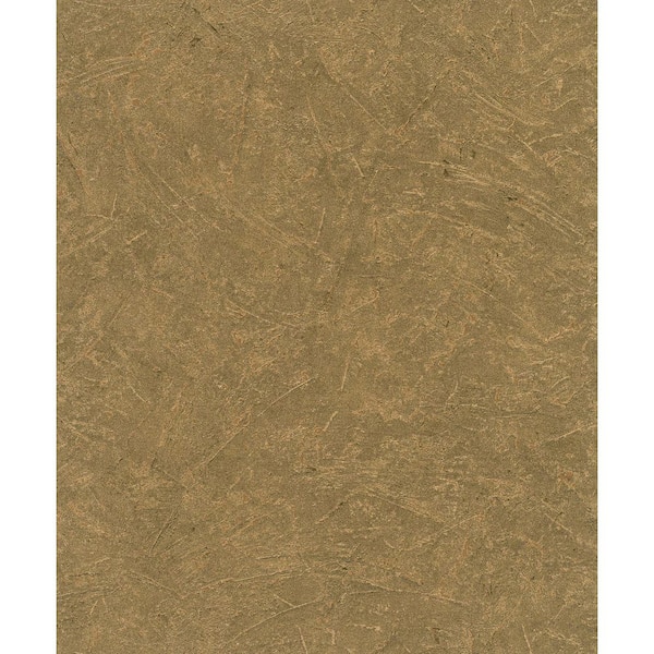 Unbranded Textures Collection Bronze Scratched Texture Metallic Finish Vinyl on Non-woven Non-pasted Wallpaper Sample