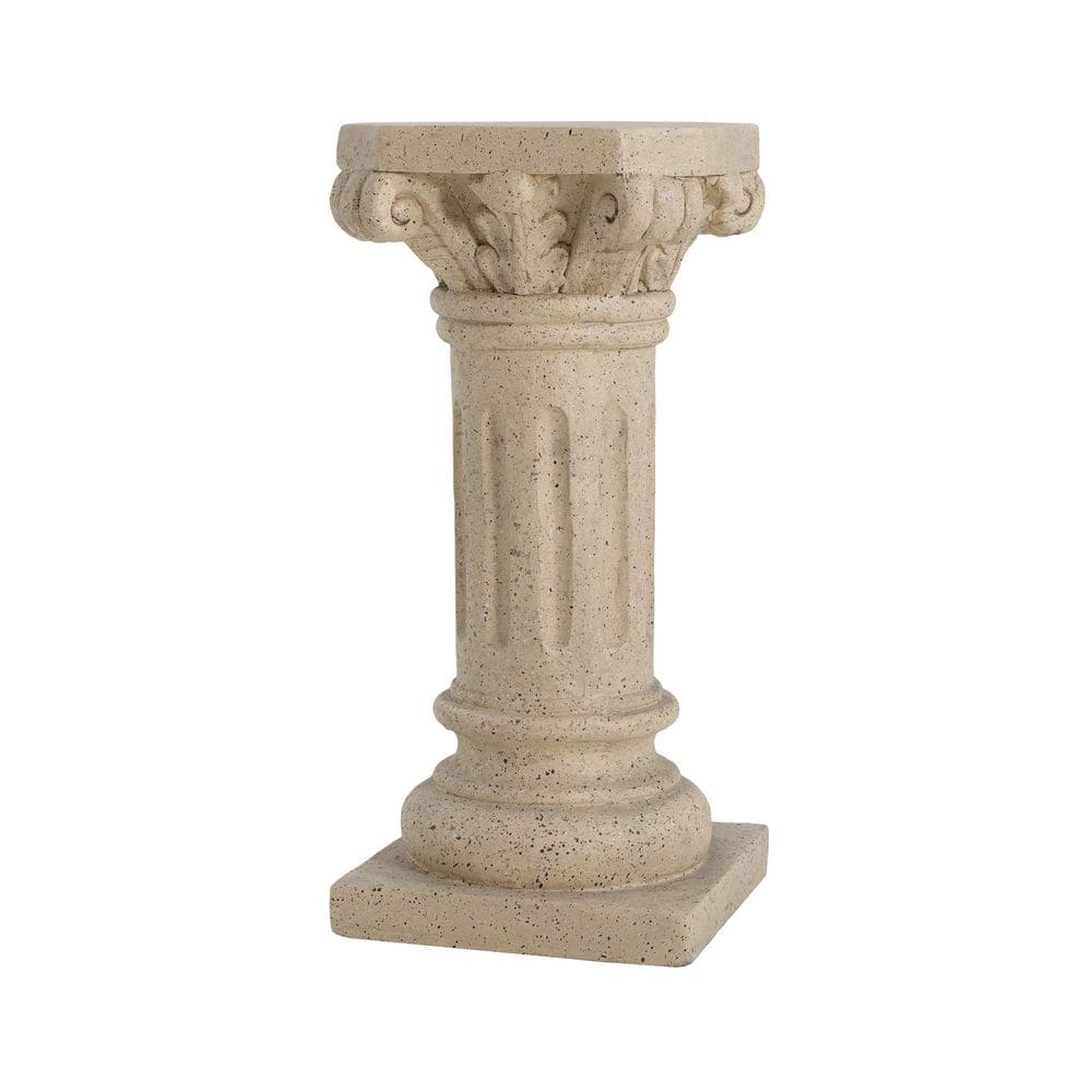Sand Resin Pedestal Column Plant Stand for Indoor and Outdoor (12.75 in. L x 12.75 in. W x 26.25 in. H) price history on PriceWatchPro