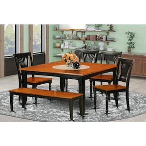 teat イースト＆ウエスト　ティート East West Furniture 6-Piece Square Black & Cherry Finish
