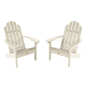 Classic Westport Whitewash Recycled Plastic Set of 2 Adirondack Chair