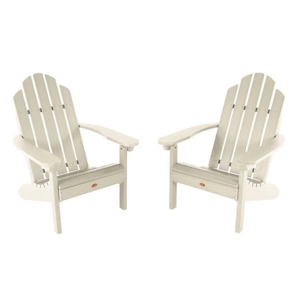 Highwood Classic Westport Whitewash Recycled Plastic Set of 2