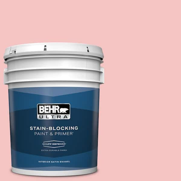 BEHR ULTRA 5 gal. #140C-2 My Fair Lady Extra Durable Satin Enamel Interior Paint & Primer