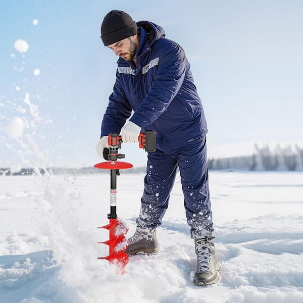 Ice Augers For Ice Fishing Zunate 6-Inch Ice Auger Kit - 28-Inch Drill Bit With Blades For Ice Fishing Drill Auger For Ice Fishing - View #9