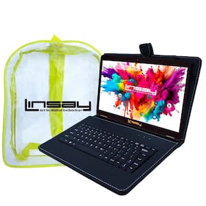 10.1 in. 2GB RAM 32GB Android 12 Quad Core Tablet with Black Keyboard and Backpack