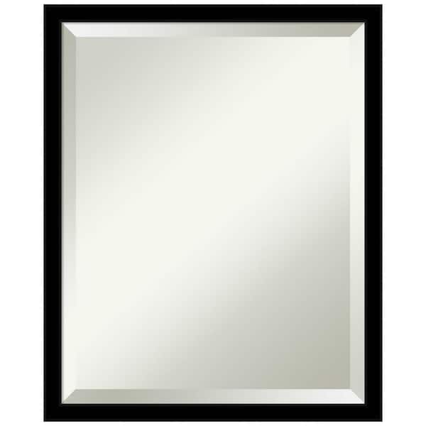 Jet 17.5 in. x 21.5 in. Casual Rectangle Framed Black Bathroom Vanity Mirror