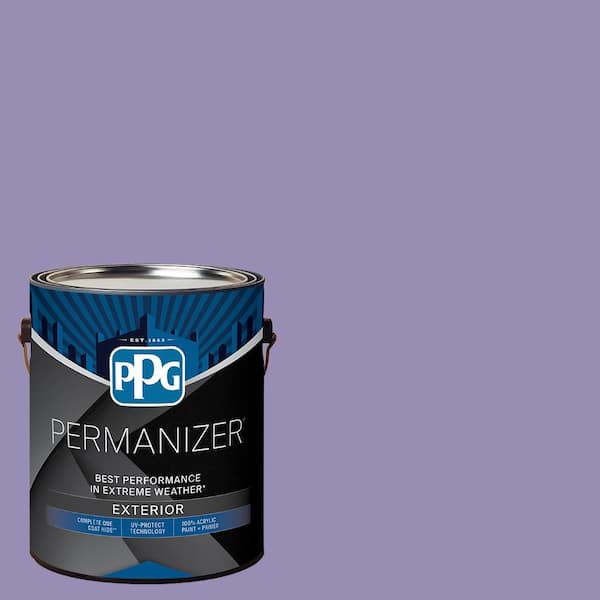 PERMANIZER 1 gal. PPG1175-5 French Violet Satin Exterior Paint