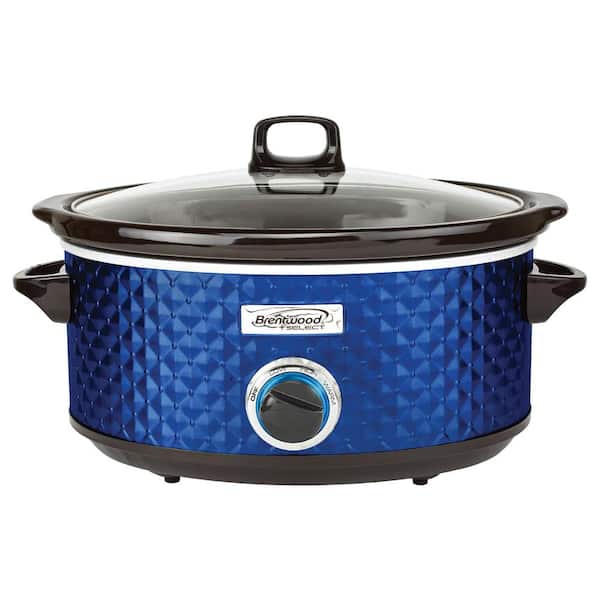 Brentwood 7 Qt. Blue Slow Cookers
