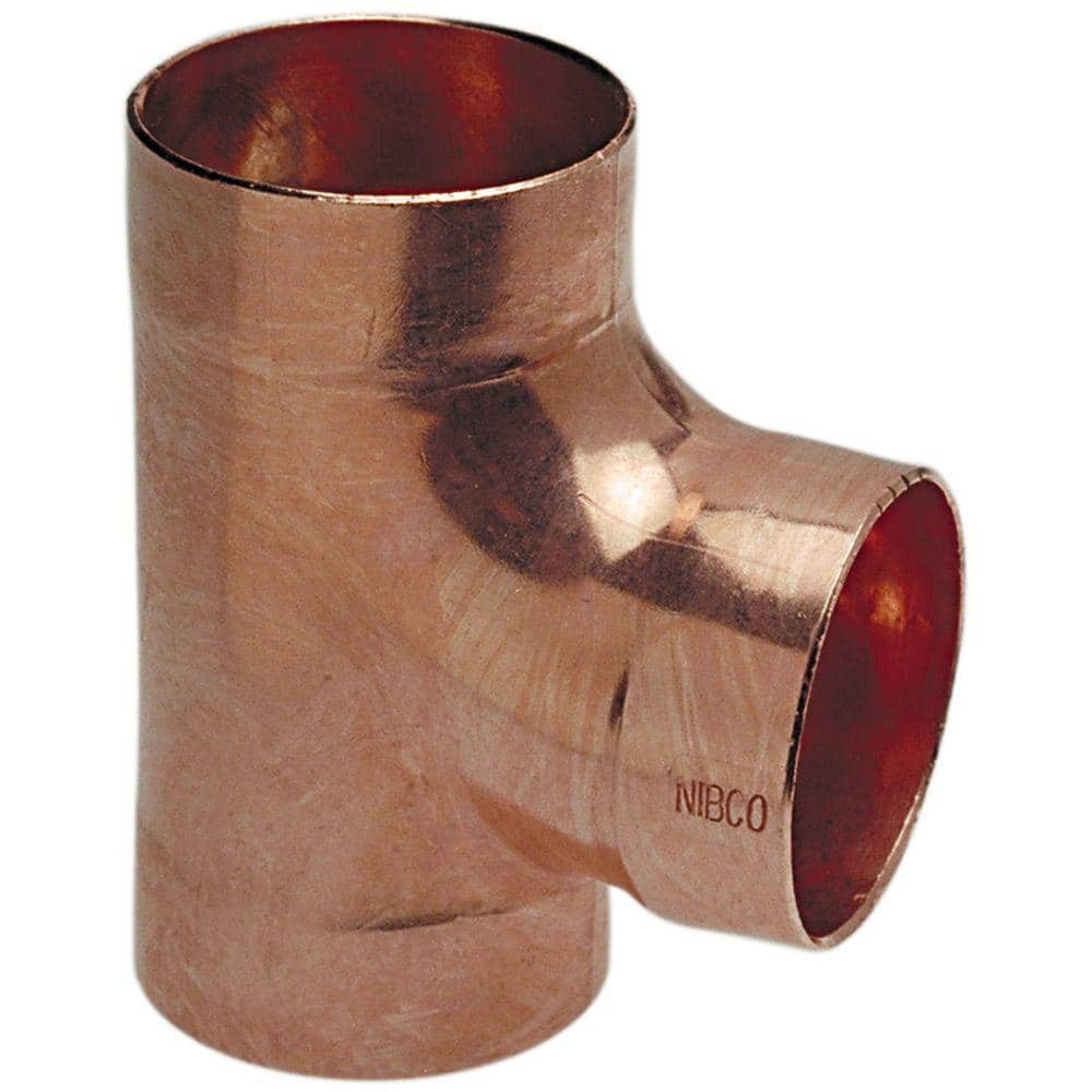 Everbilt 2 In Copper Dwv All Cup Tee Fitting C911hd2 The Home Depot