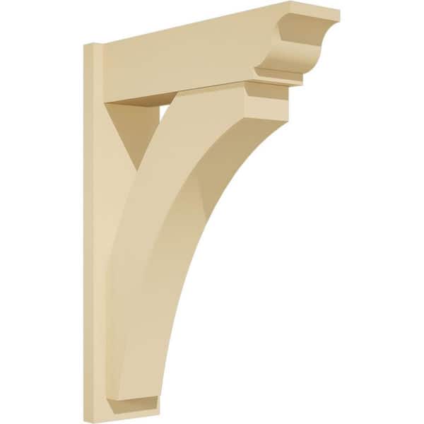 Ekena Millwork Thorton 7 in. W x 32 in. H x 24 in. D Signature Urethane Polyurethane Outlooker with Traditional Ends