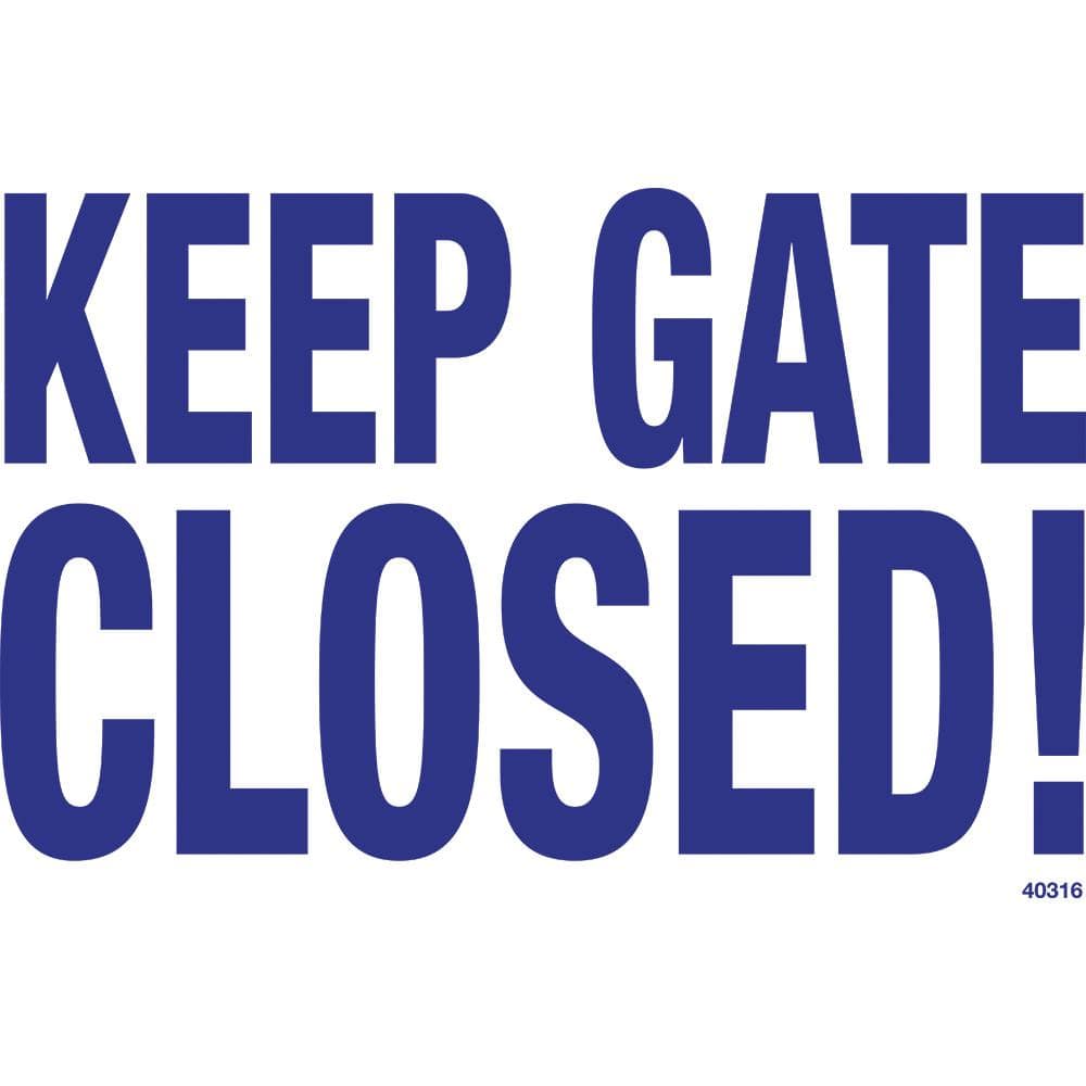 Poolmaster Sign for a Residential or Commercial Swimming Pool, Keep Gate Closed