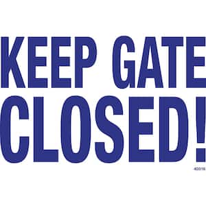 Sign for a Residential or Commercial Swimming Pool, Keep Gate Closed