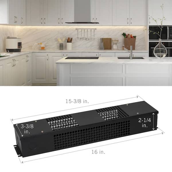 Armacost Lighting 1.3 ft. Large Power Supply Enclosure-Black