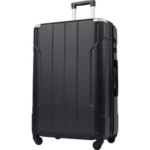 Black 24 in. Hard-Shell Luggage Spinner Suitcase with TSA Lock Lightweight (Single Luggage)