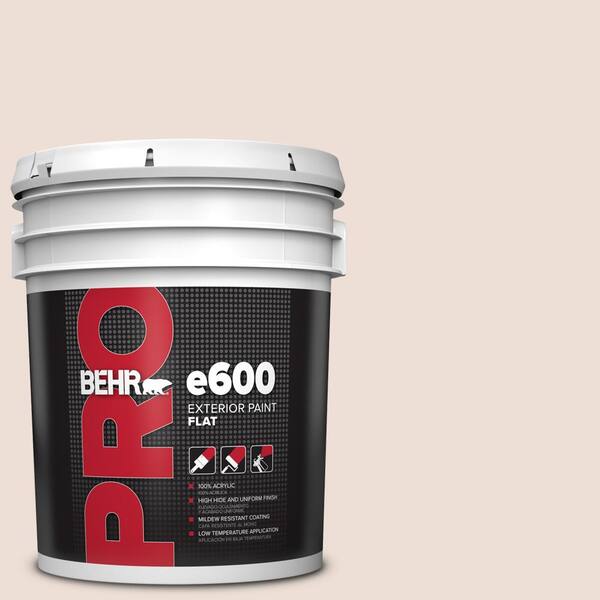 BEHR PRO 5 gal. #RD-W11 Heavenly Aromas Flat Exterior Paint