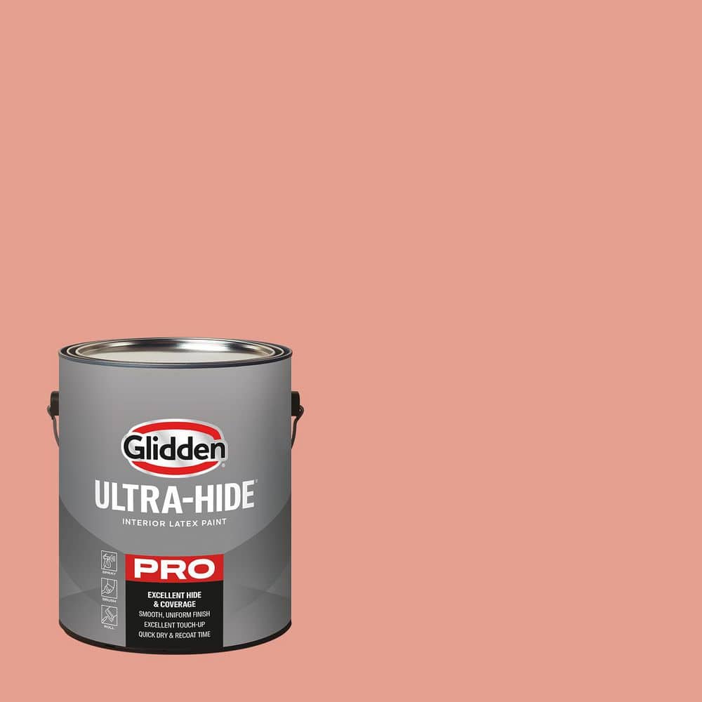 1 Gal. PPG1191-4 Coral Blush Satin Interior Paint product image for price tracking