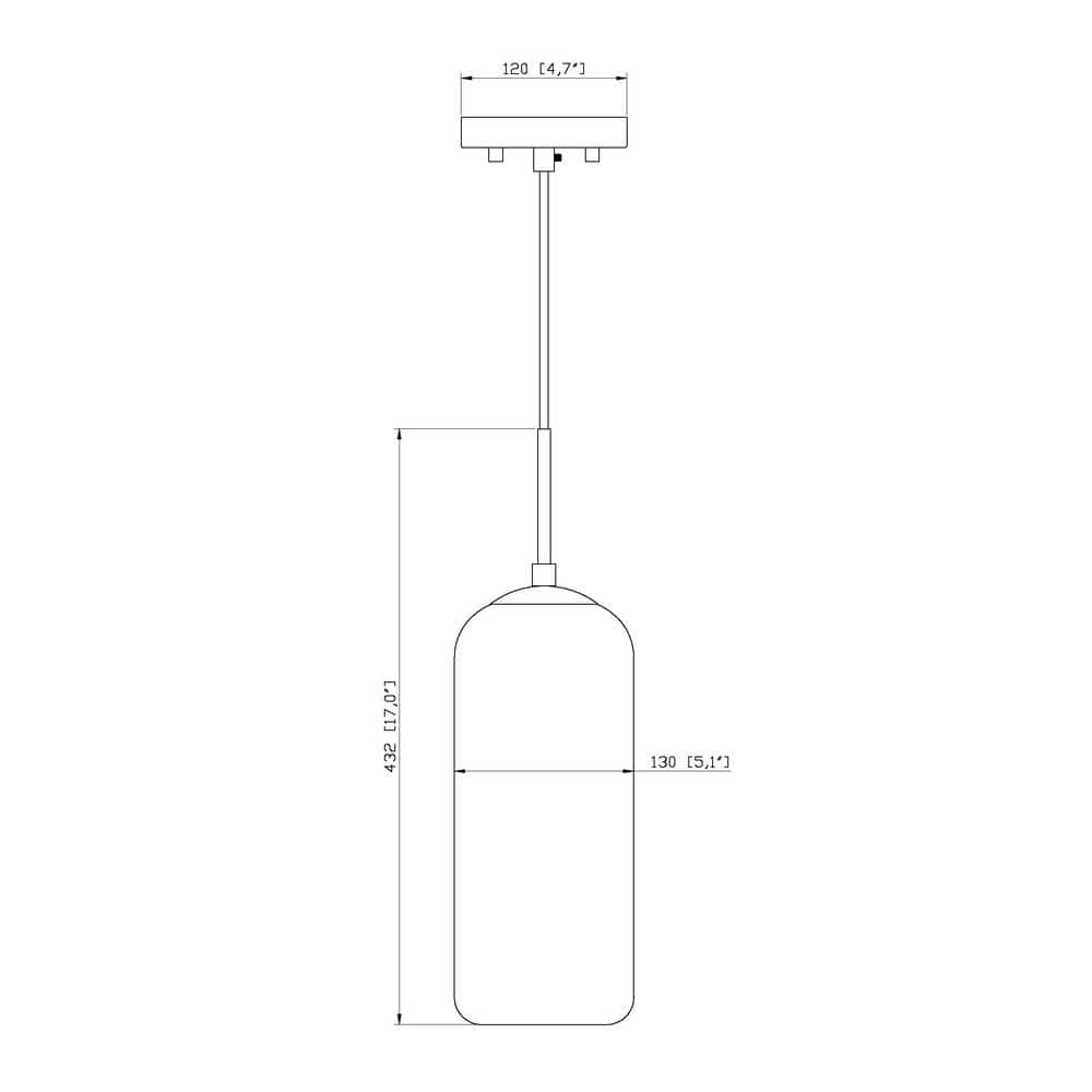 Monty 17" Brushed Nickel and Glass LED Pendant Light