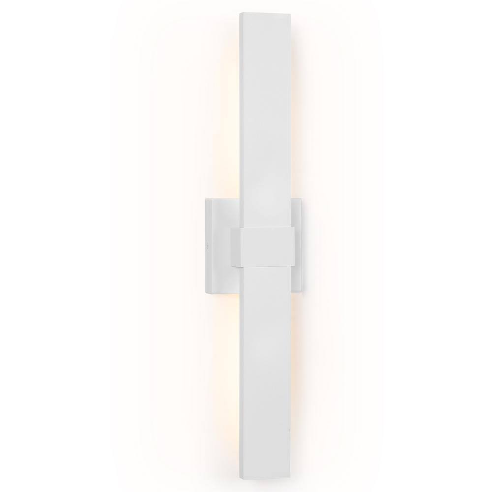 1-Light White Hardwired LED Outdoor Wall Lantern Sconce(2-Pack) price history on PriceWatchPro
