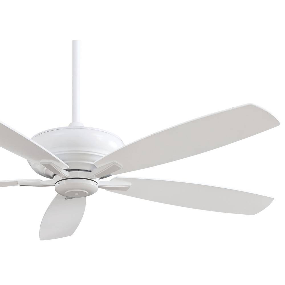 Kola-XL 60-Inch White Ceiling Fan with Remote Control
