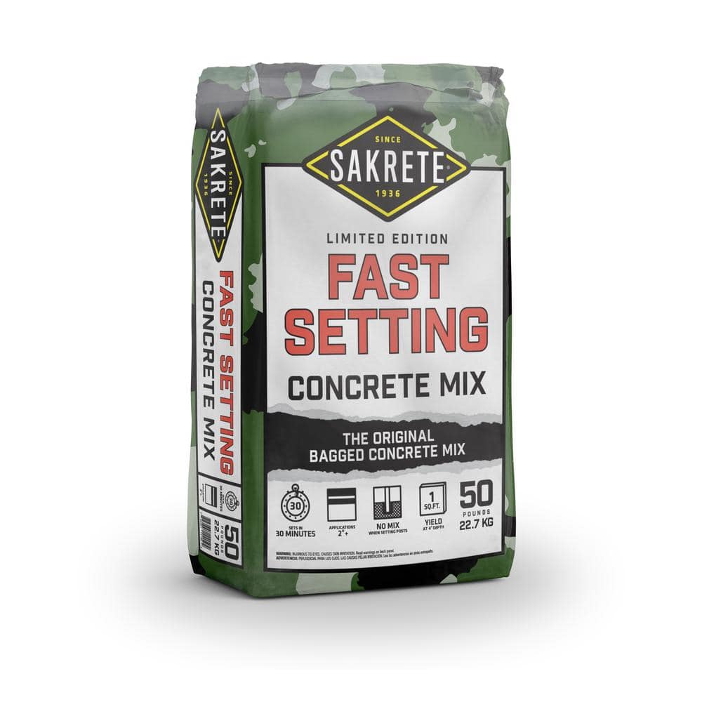 SAKRETE lb. Fast Set Concrete Mix 65305535 - The Home Depot