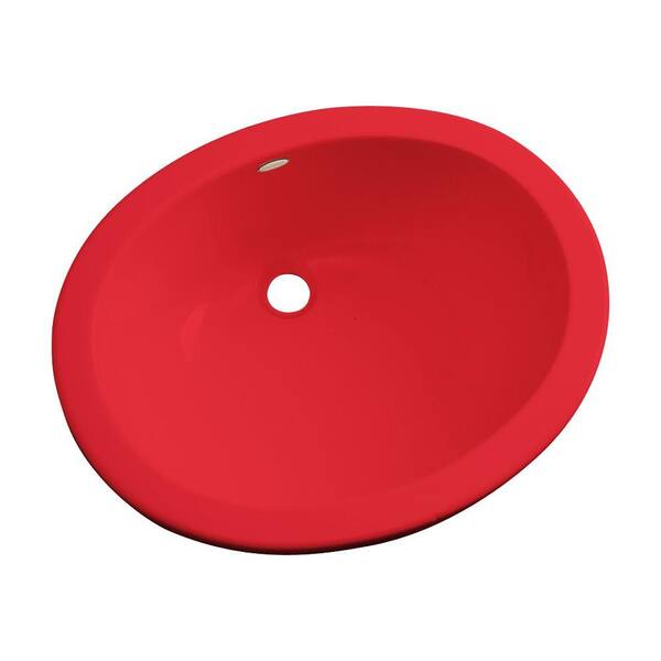 Thermocast Montera Undermount Bathroom Sink in Red