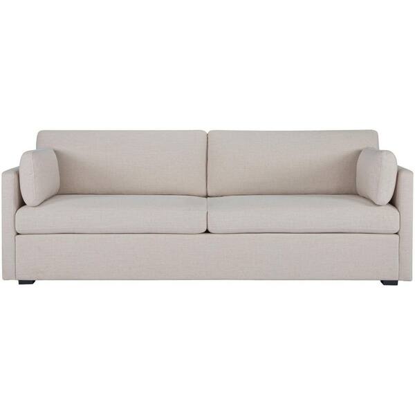 Lauderdale 91 in. Square Arm Polyester Rectangle No Additional Features Sofa in. Black