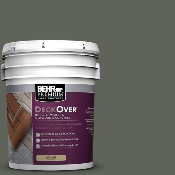 BEHR Premium DeckOver 5 gal. #SC-131 Pewter Solid Color Exterior Wood and Concrete Coating