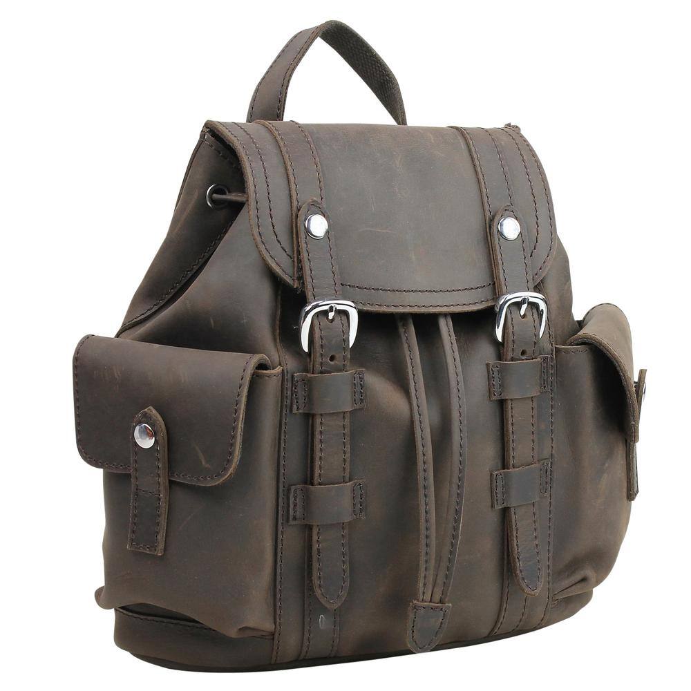 top grain leather backpack