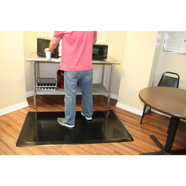 Rhino Anti-Fatigue Mats Industrial Smooth 3 ft. x 16 ft. x 1/2 in.  Commercial Floor Mat Anti-Fatigue IS36X16 - The Home Depot