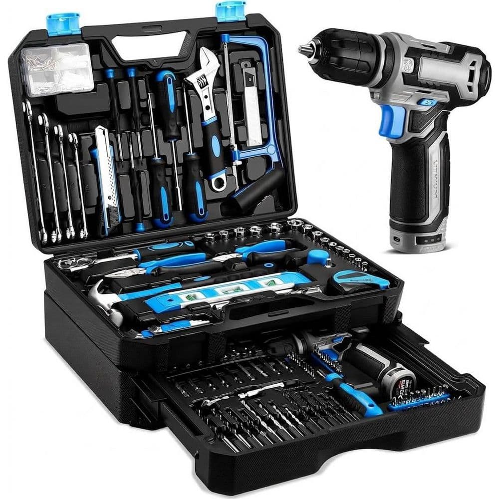 Tool Set Kit with 12V Cordless Drill, Drawer Storage Toolbox, 238 Piece Mechanic Hand Tools for Home Repairs price history on PriceWatchPro