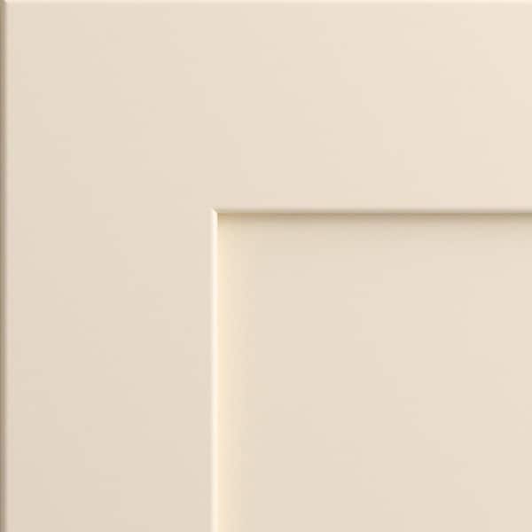 Newport 7.5 in. W x 0.75 in. D x 7.5 in. H in Blended CreamCabinet Door Sample