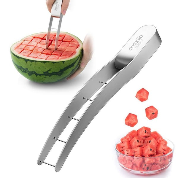 Esepony Stainless Steel Watermelon Cutter Slicer with Cube Cutter