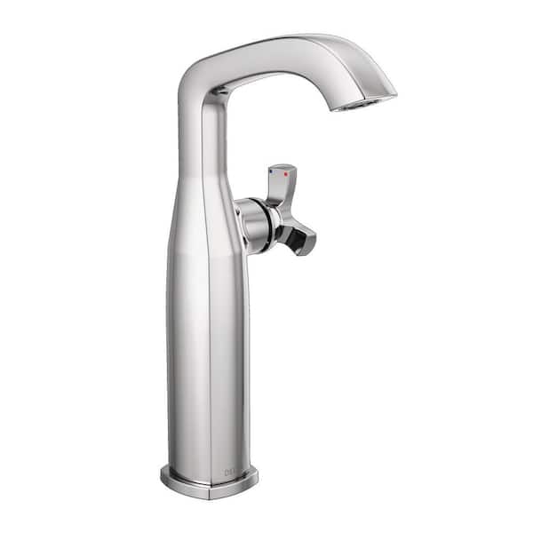 Delta Stryke Single Handle Vessel Sink Faucet in Polished Chrome