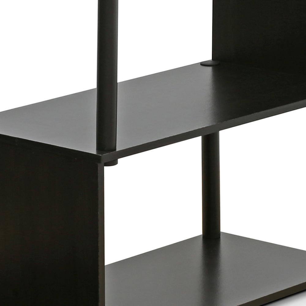 Espresso 3-Tier Adjustable Wood Storage Rack