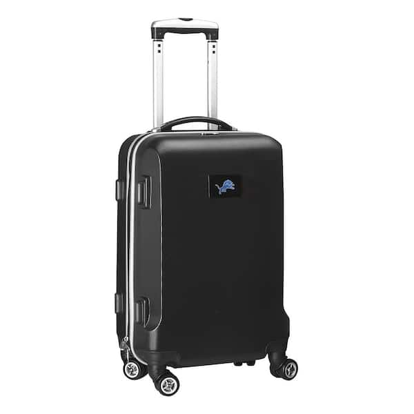 Denco NFL Detroit Lions 21 in. Black Carry-On Hardcase Spinner Suitcase