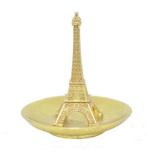 THREE HANDS 6 in. Eiffel Tower Resin Ring Holder