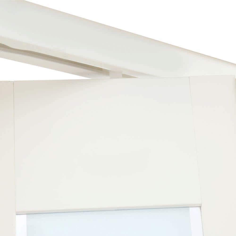Metro Frosted White Turquoise Vinyl Folding Closet Door 36 x 80 in.