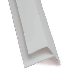 8 ft. x 3/4 in. x 1/2 in. PVC FRP Outside Corner Moulding