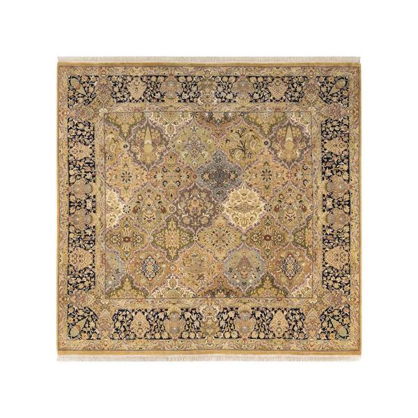 Solo Rugs Mogul One-of-a-Kind Traditional Yellow 6 ft. 1 in. x 6 ft. 2 in. Oriental Area Rug