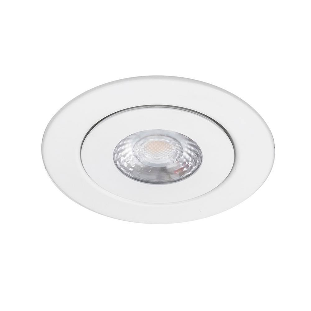 White Glass 4.73" LED Recessed Lighting Kit