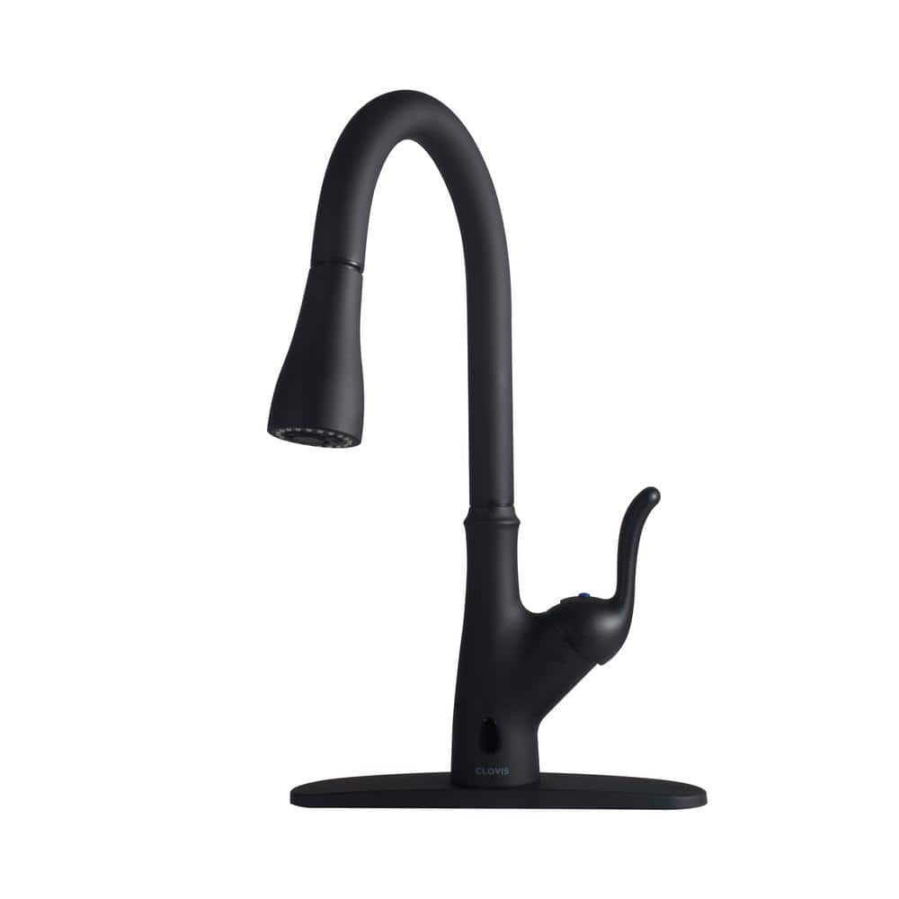 Touchless Single Handle Pull Down Sprayer Kitchen Faucet with Advanced Spray in Matte Black price history on PriceWatchPro